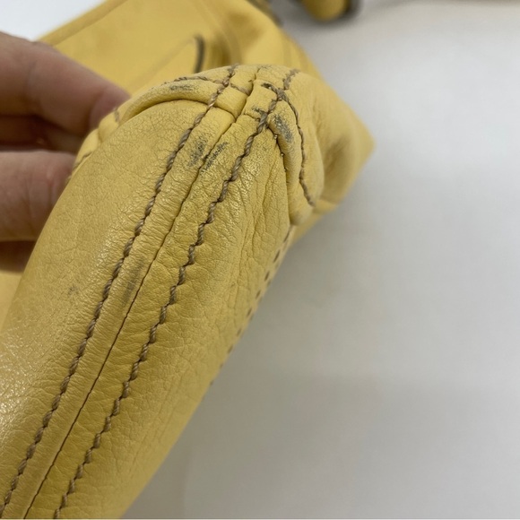 Fossil Yellow shoulder bag leather - Picture 5 of 10